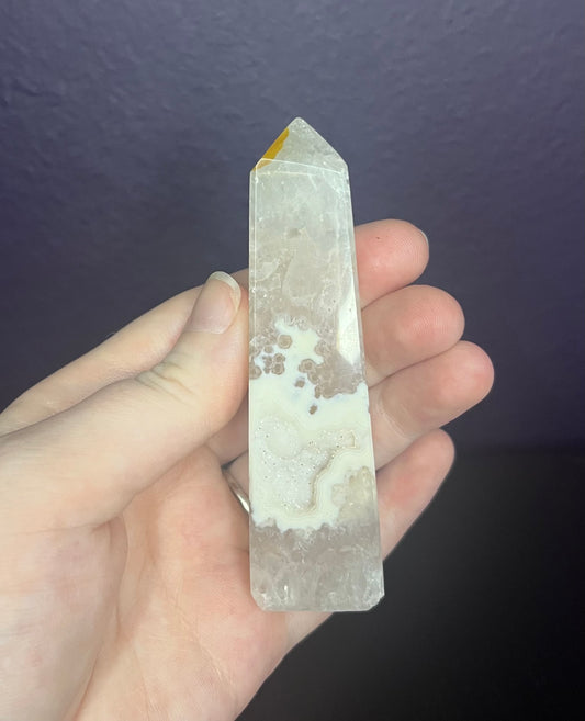 Druzy Agate Tower