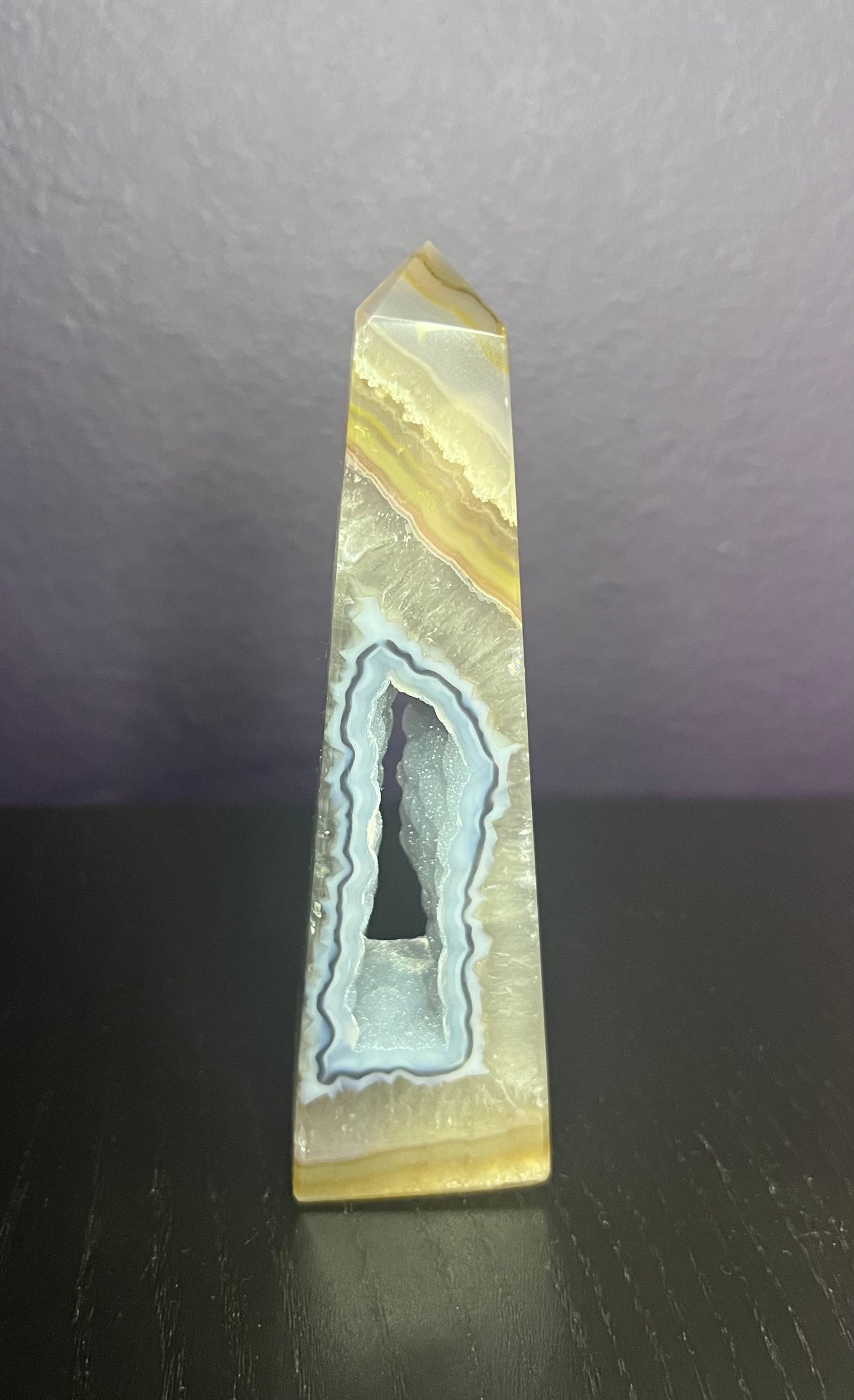 Druzy Agate Tower