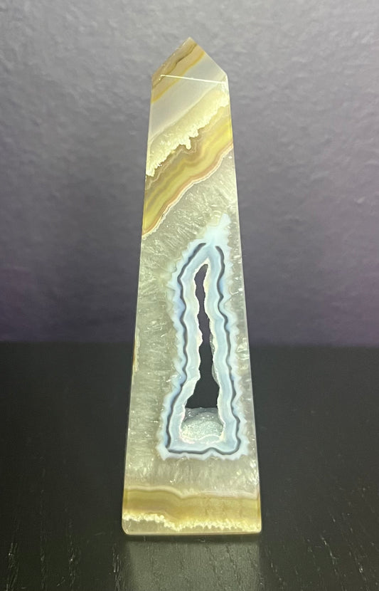 Druzy Agate Tower