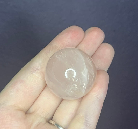 Mini Rose Quartz Sphere