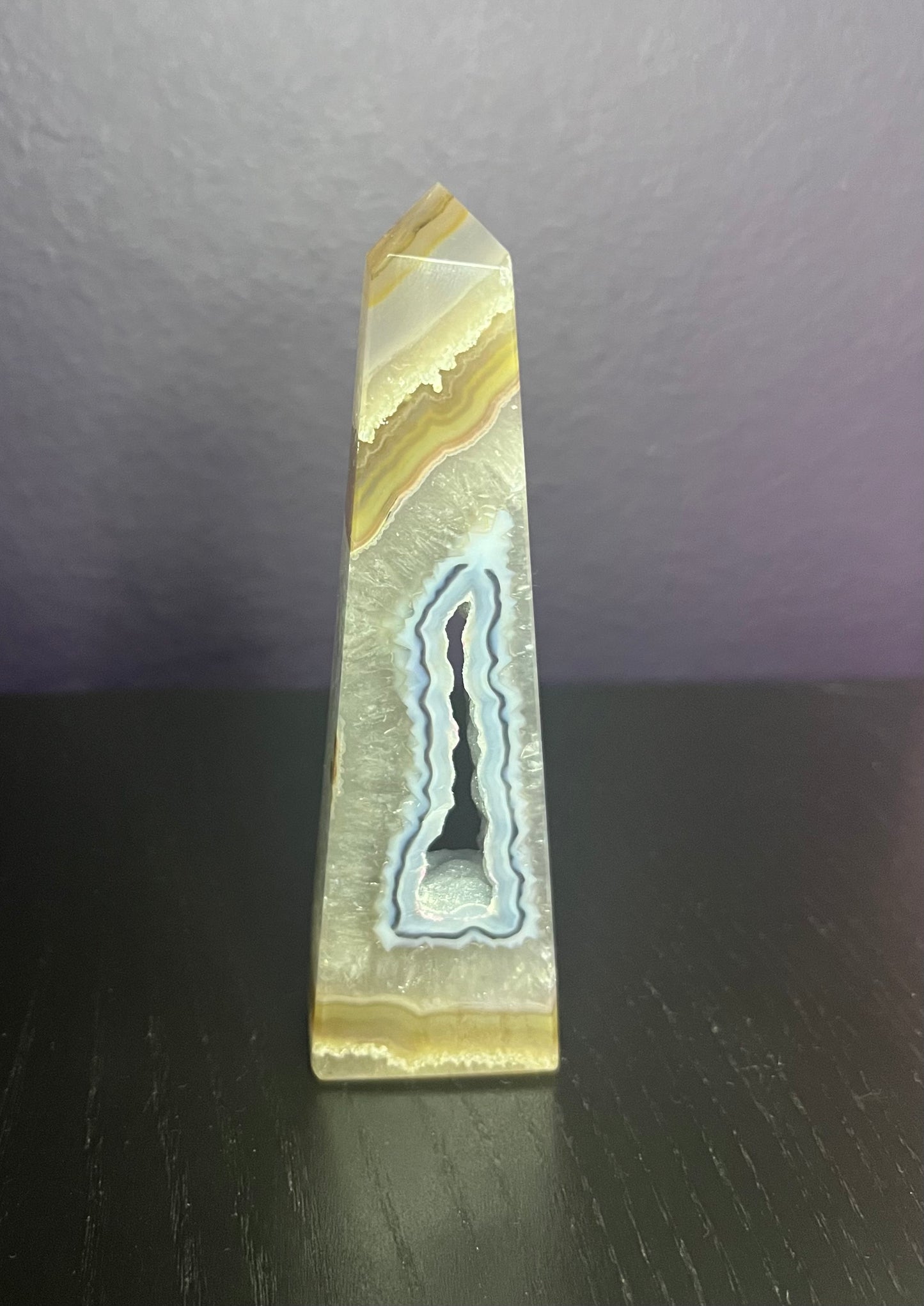 Druzy Agate Tower